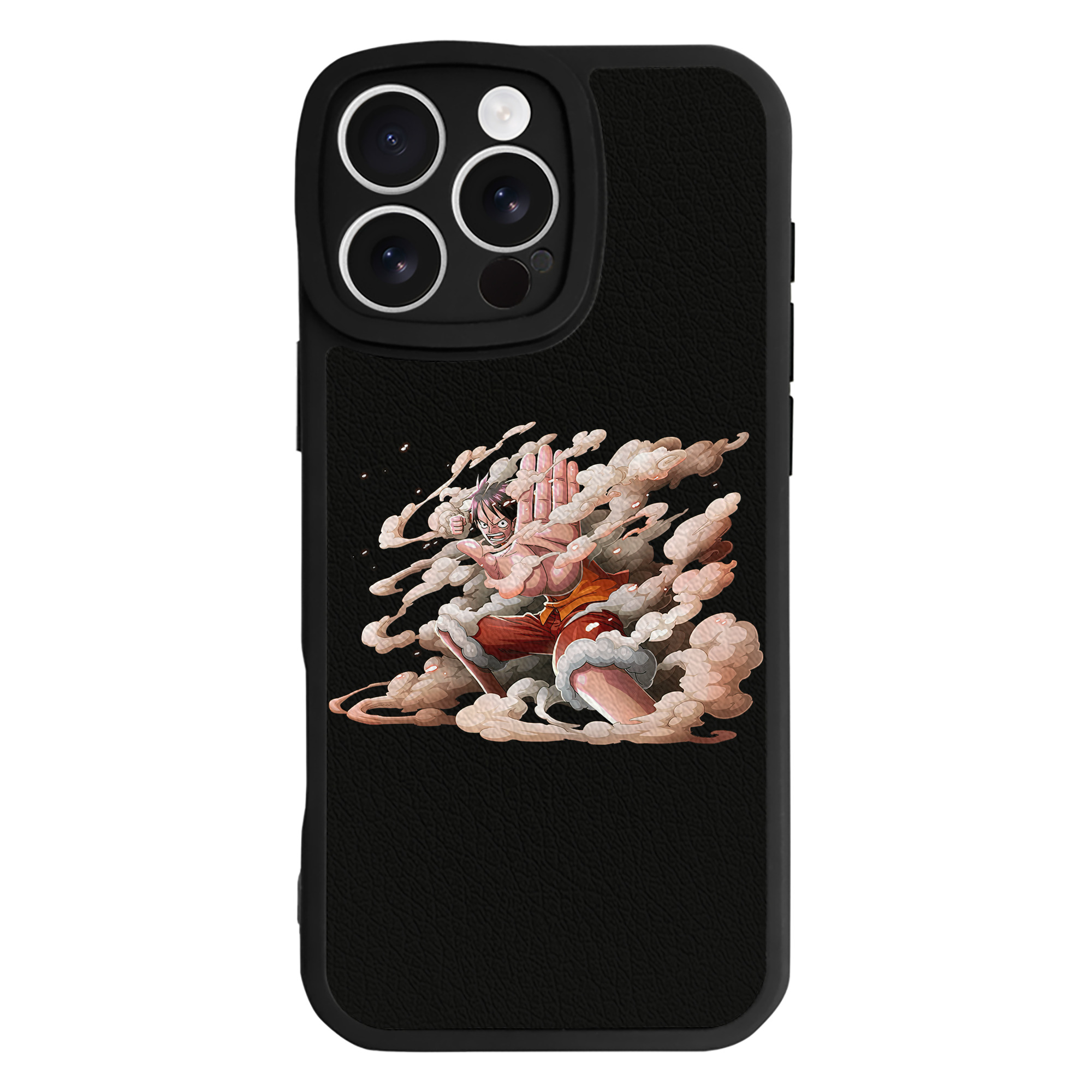 （画像用） ワンピース モンキー・D・ルフィ ONE PIECE Monkey D. Luffy 【iPhone 16シリーズ対応】シリコンスマホケース（レザー調） 材質：シリコン